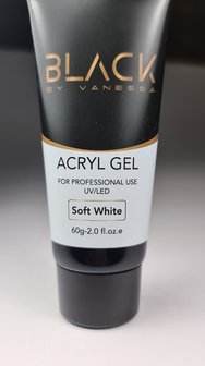 Black | soft white acrylgel