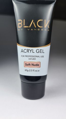 Black | Soft nude acrylgel